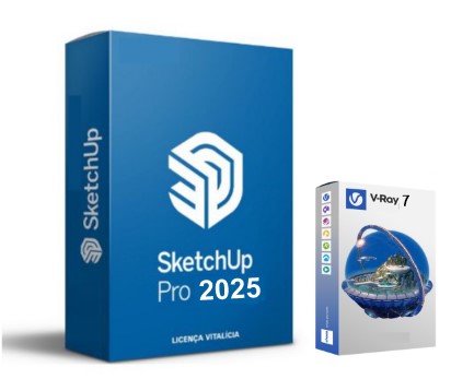Sketchup Pro 2025 + Vray Permanente Para Windows